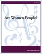 Are Women People? SSA choral sheet music cover